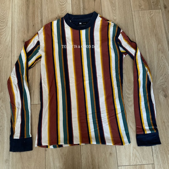 Colourblock long sleeve T shirt - Picture 1 of 3